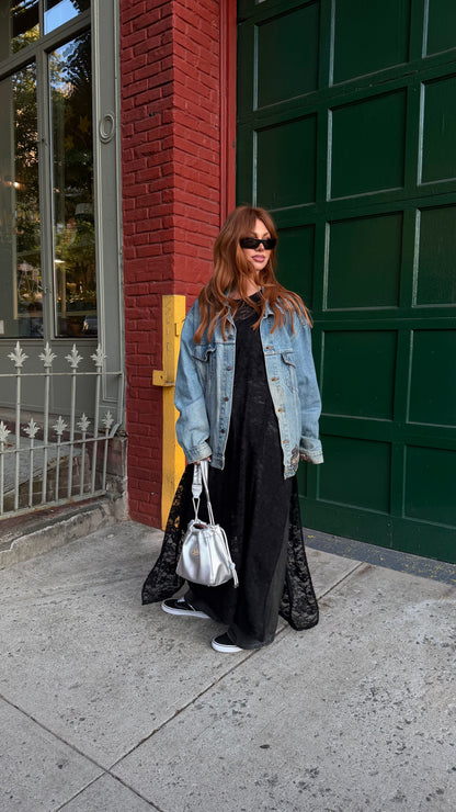 Love Hangover Oversized Tunic in Black