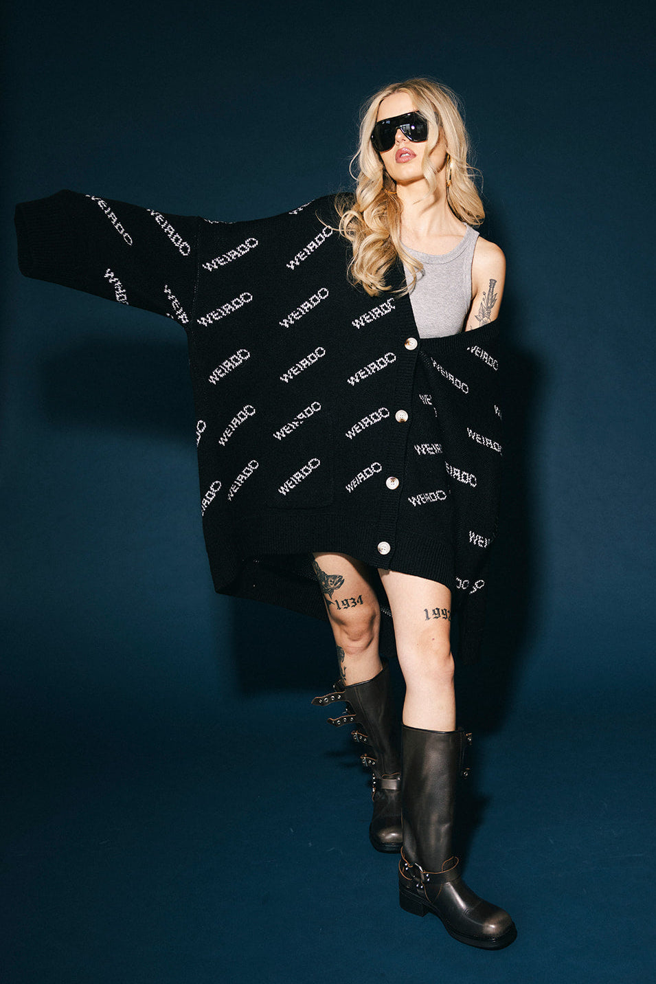 Certified Weirdo Oversized Cardigan