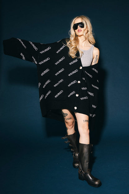 Certified Weirdo Oversized Cardigan