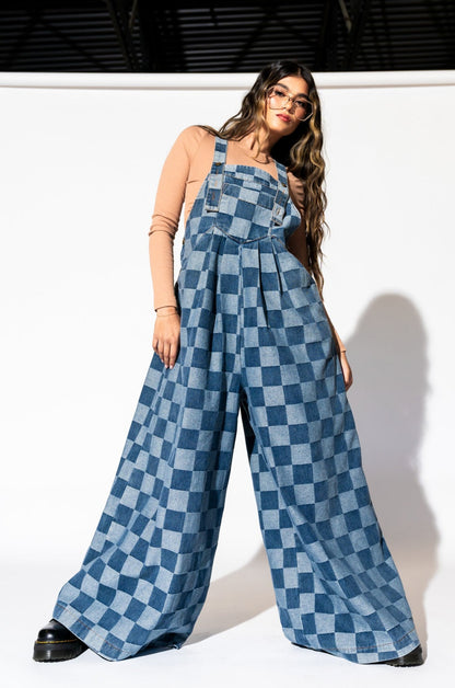 Big Feelings Oversized Denim Overalls
