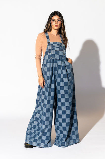 Big Feelings Oversized Denim Overalls