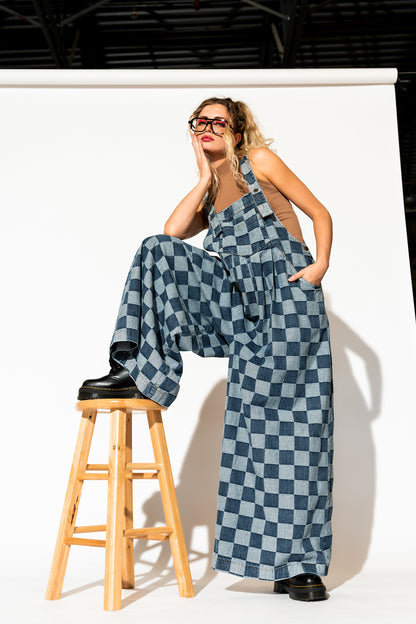 Big Feelings Oversized Denim Overalls