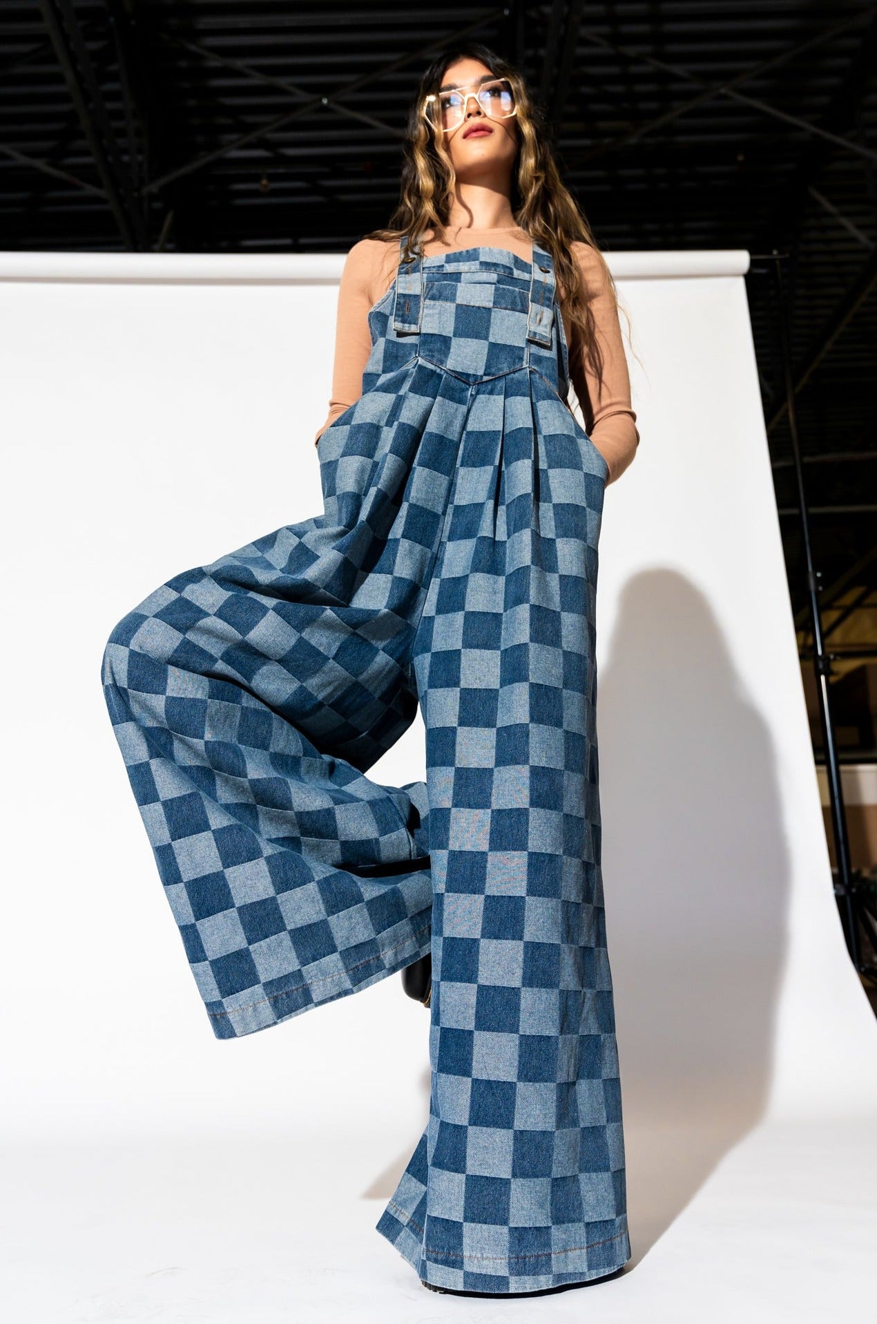 Big Feelings Oversized Denim Overalls