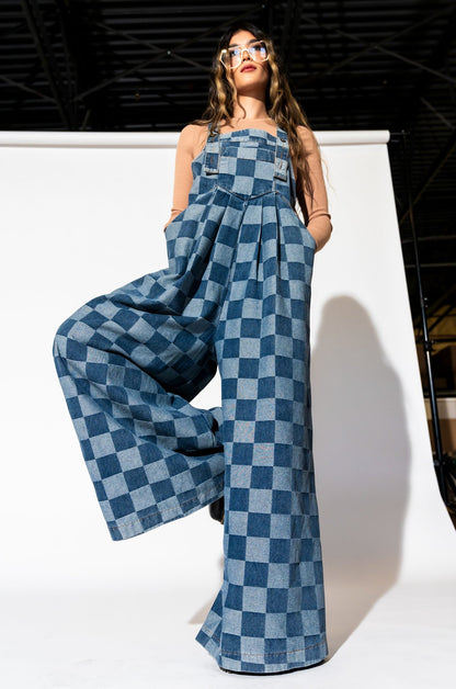 Big Feelings Oversized Denim Overalls