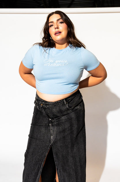 In Your Dreams Embroidered Baby Tee