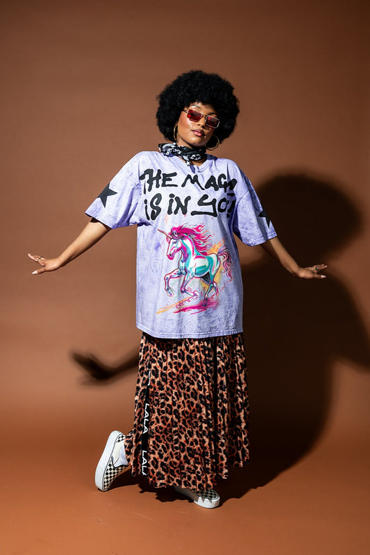 The Magic Is In You Oversized Tie Dye Tee