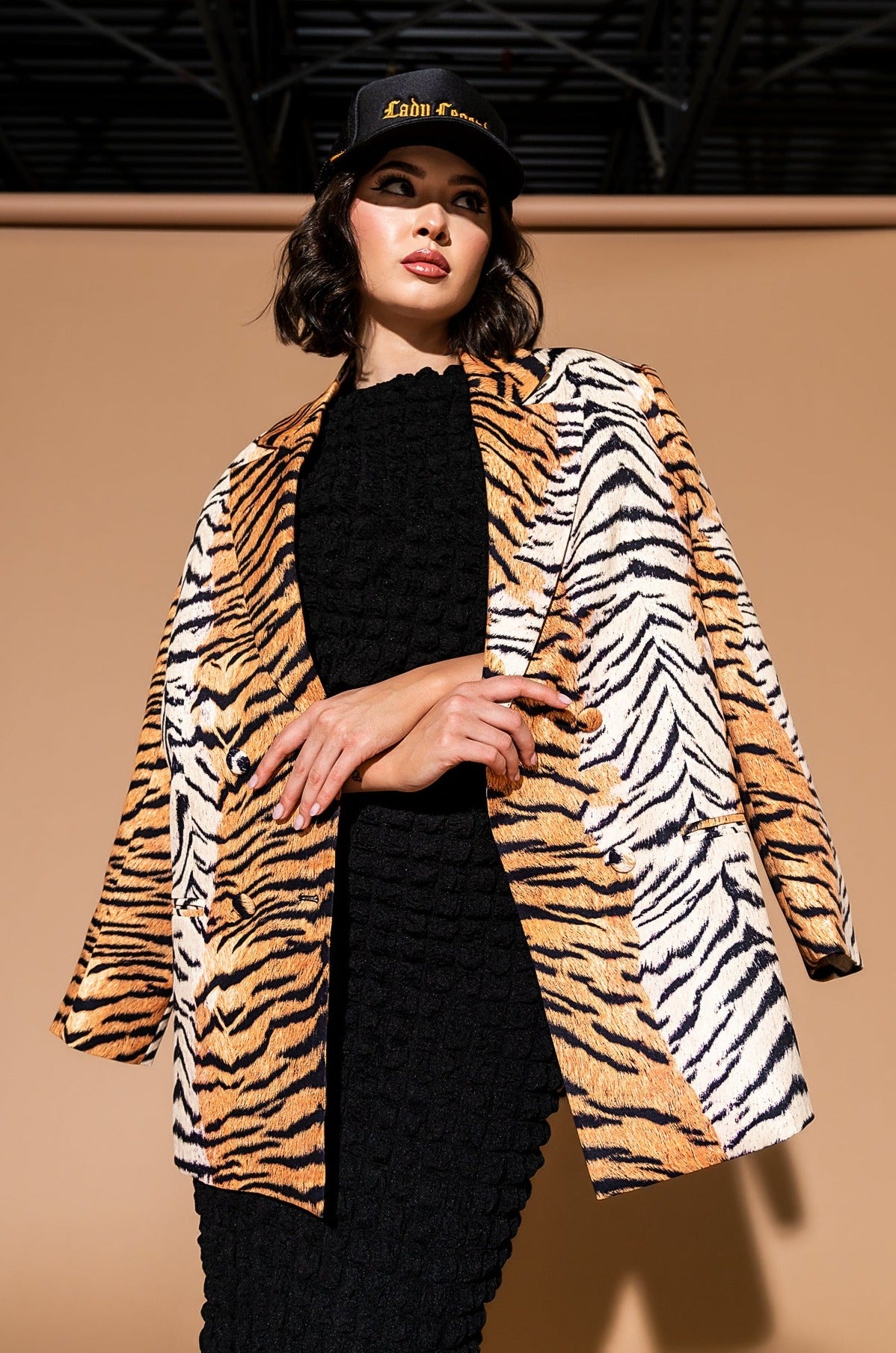 Make Me Wanna Lala Boyfriend Blazer in Tigress