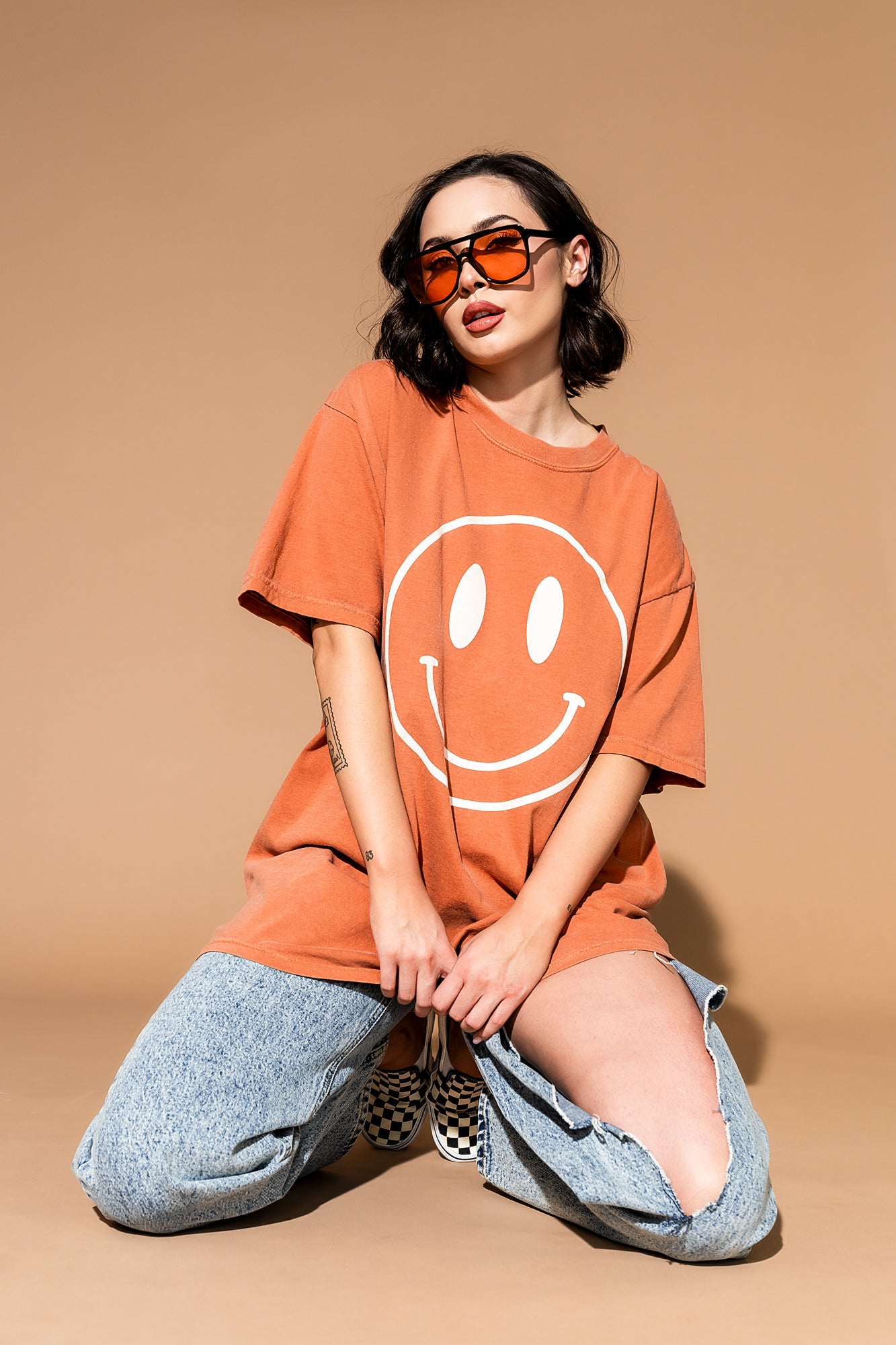 LALA ORIGINAL The World Needs Your Magic™ Oversized Tee in Sunset