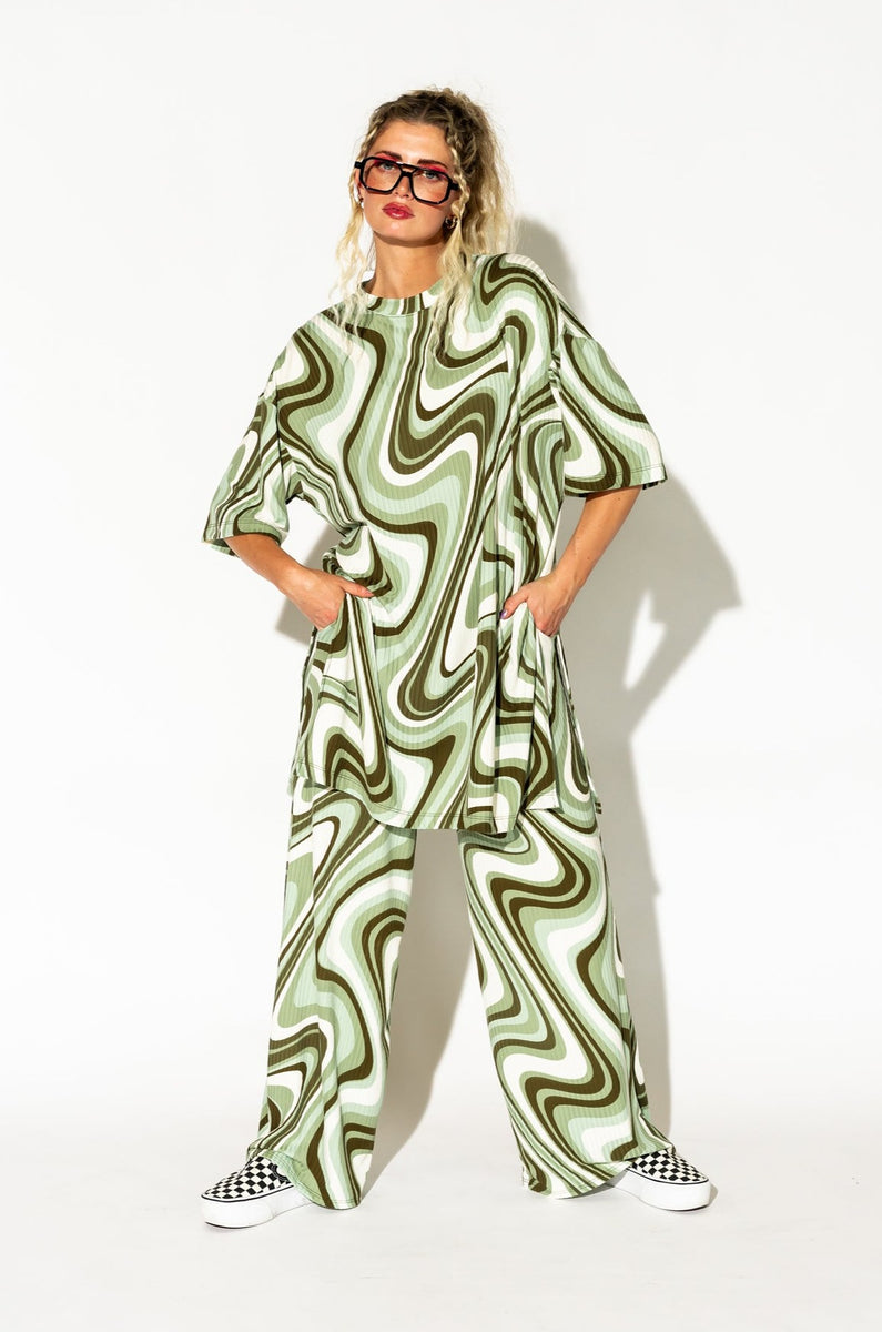Leveled Up Ribbed Playsuit in Twiggy Dressed in Lala
