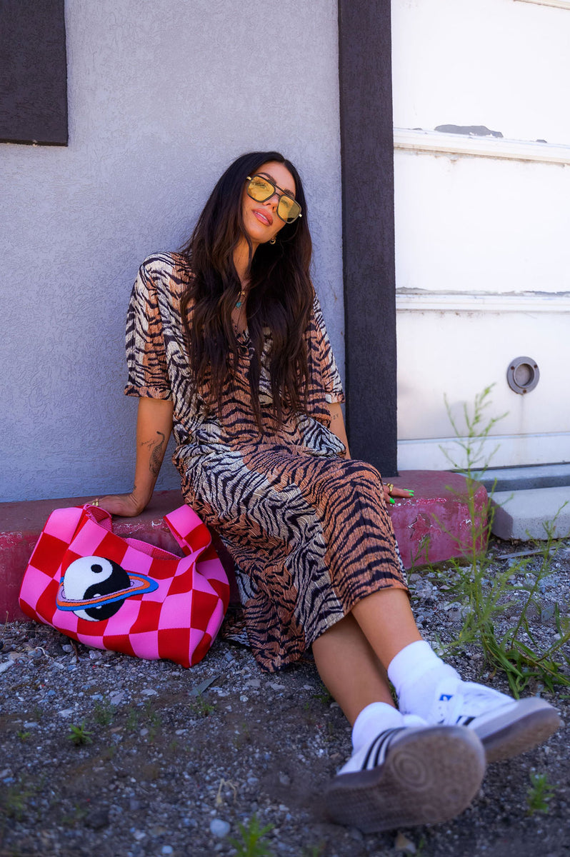 Cosmic Queen Knit Tote Dressed in Lala