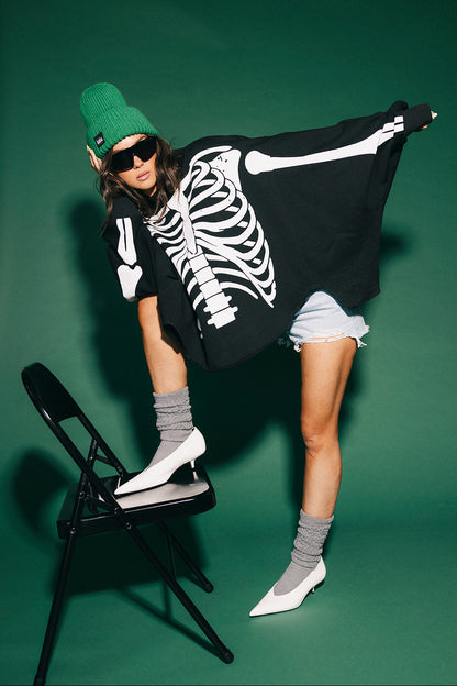 Dead Serious Oversized Mock Neck Pullover