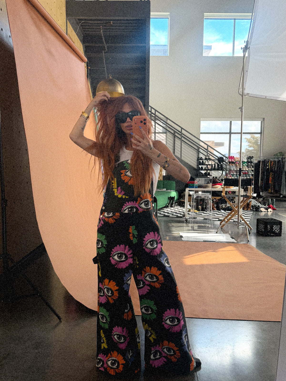 Whimsy Wonderland Wide Leg Workwear Overalls
