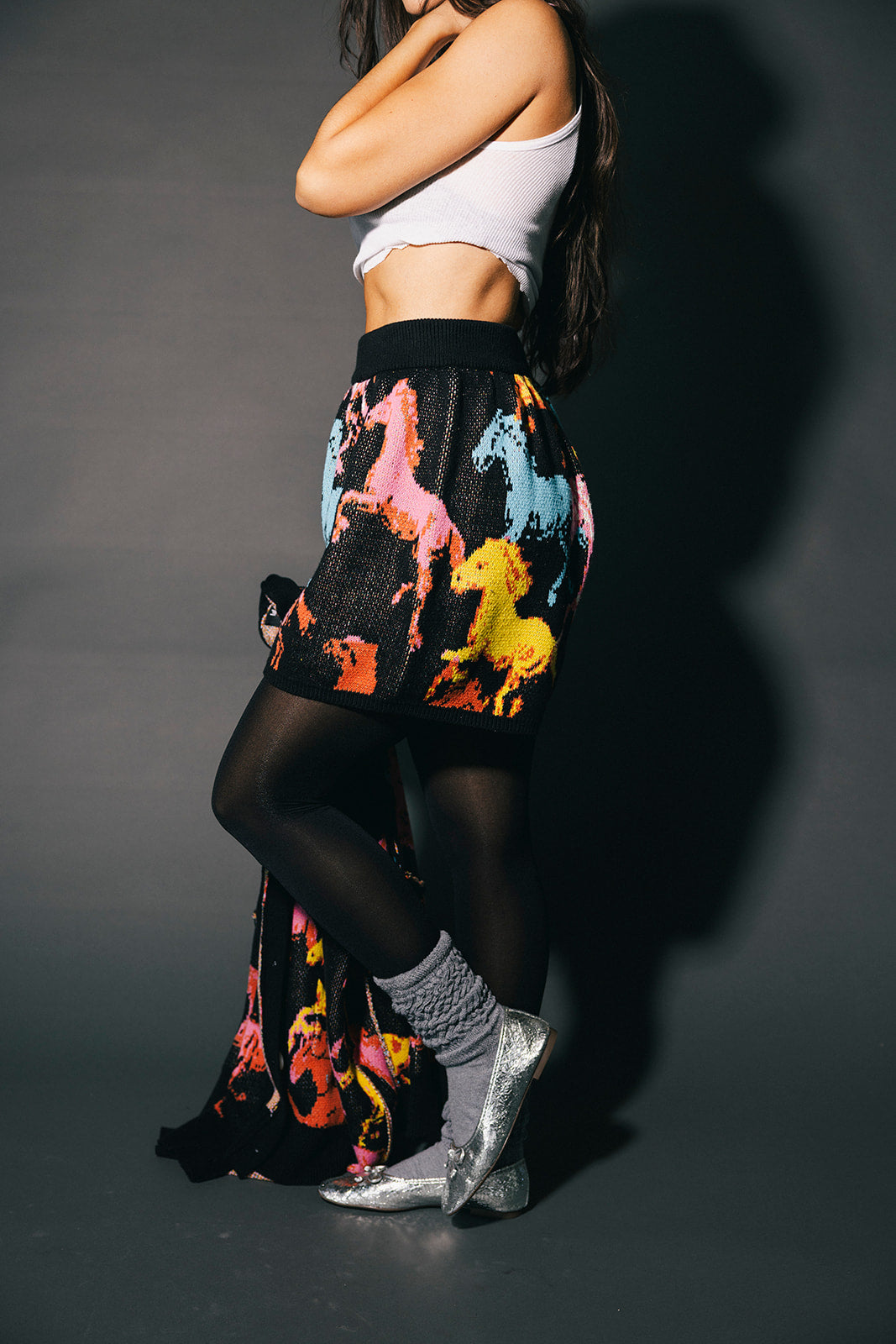 Magic Mustang Knit Shorts