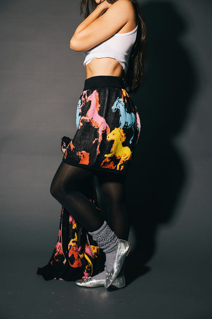 Magic Mustang Knit Shorts
