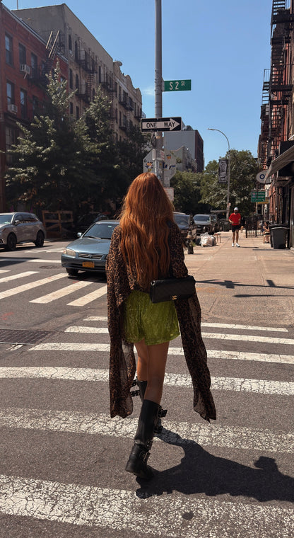 See You in Space Sequin Boxer Shorts in Green