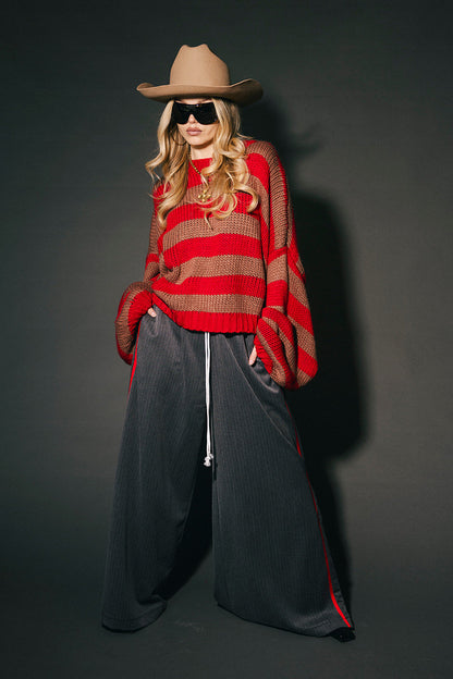 LOML Chunky Boxy Knit in Badland Stripes