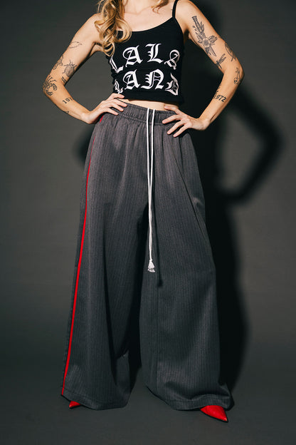 Feminine Rage Pinstripe Trouser Track Pants