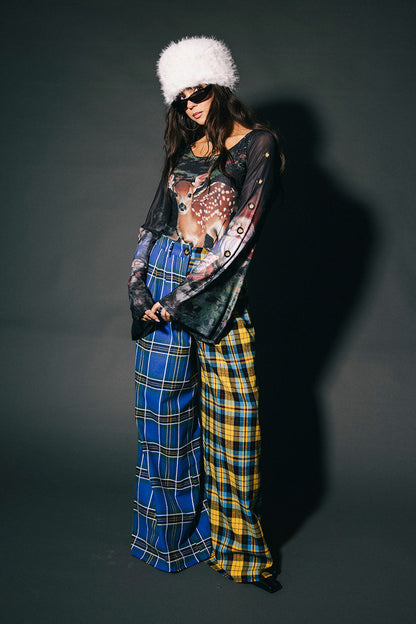 Talk To The Trees Mesh Grommet Top