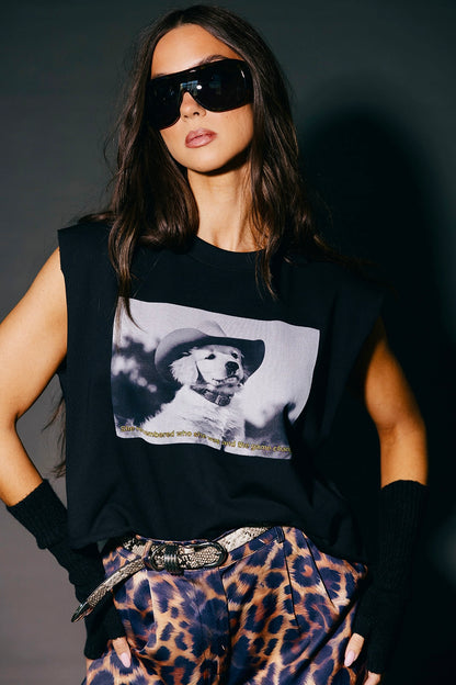 She Remembered Who She Was Cropped Cutoff Sweatshirt