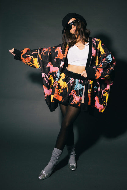 Magic Mustang Knit Shorts