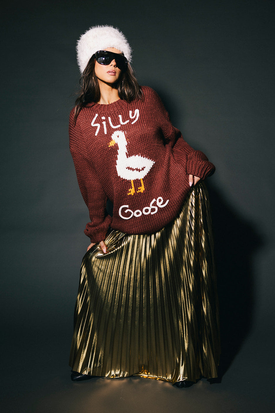 Silly Goose Slouchy Knit