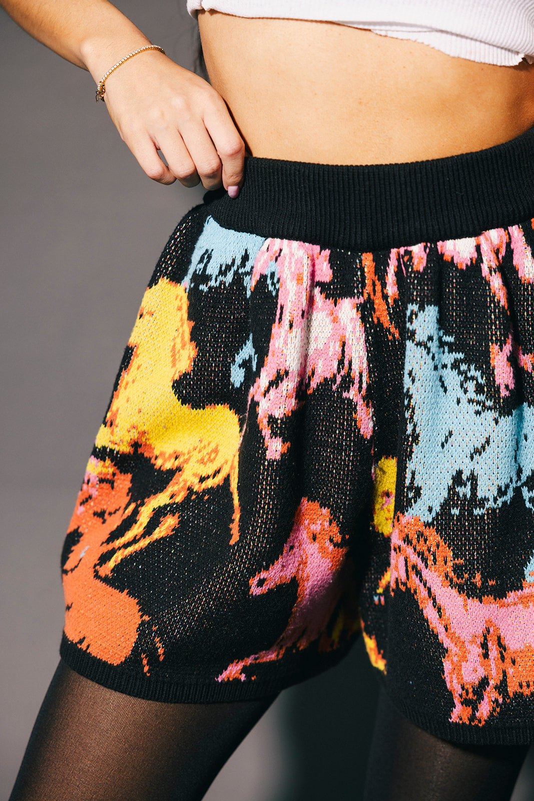 Magic Mustang Knit Shorts