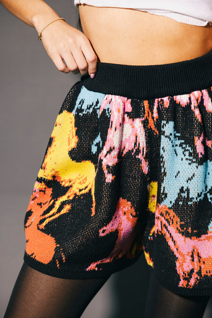 Magic Mustang Knit Shorts