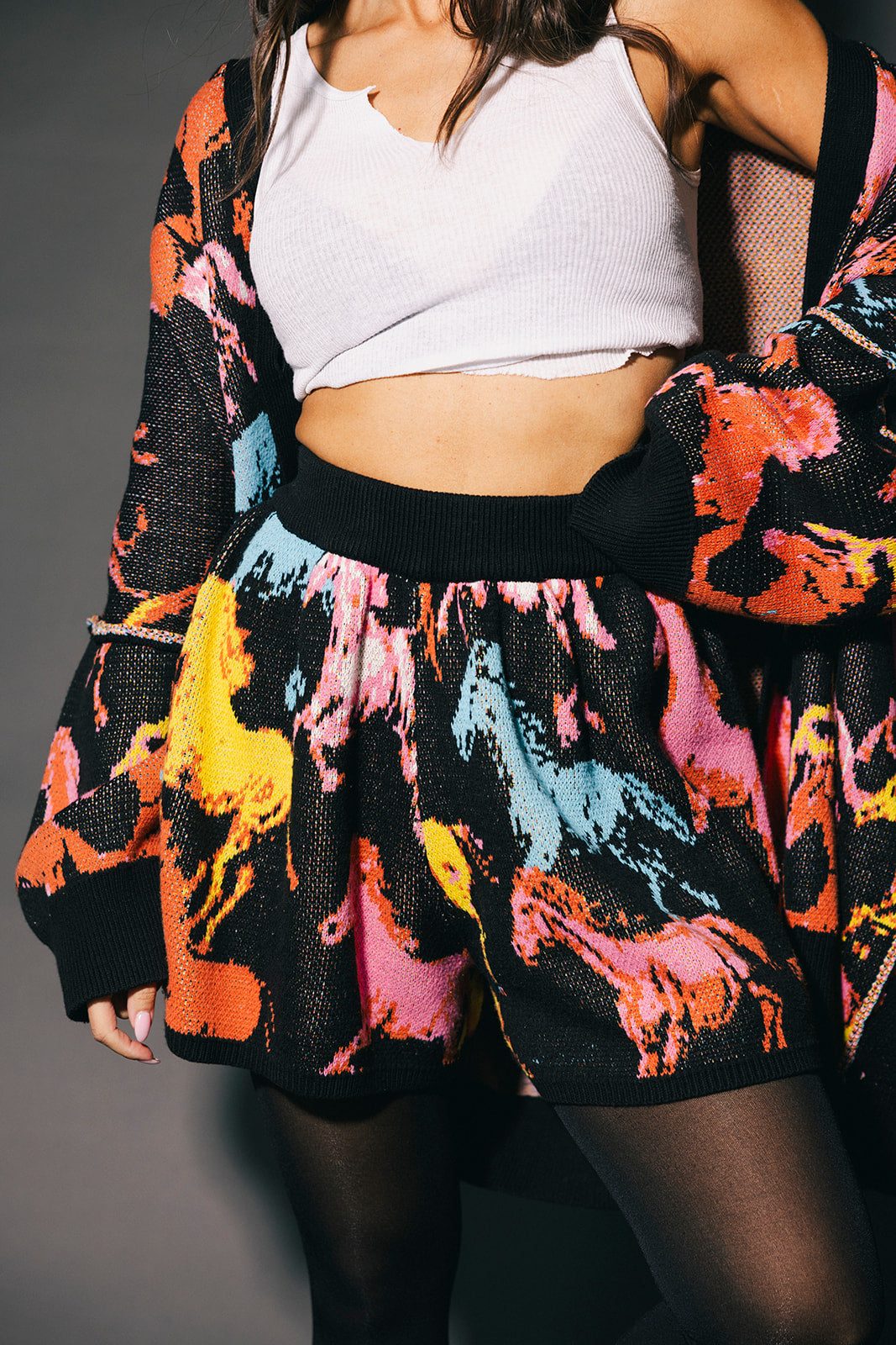 Magic Mustang Knit Shorts