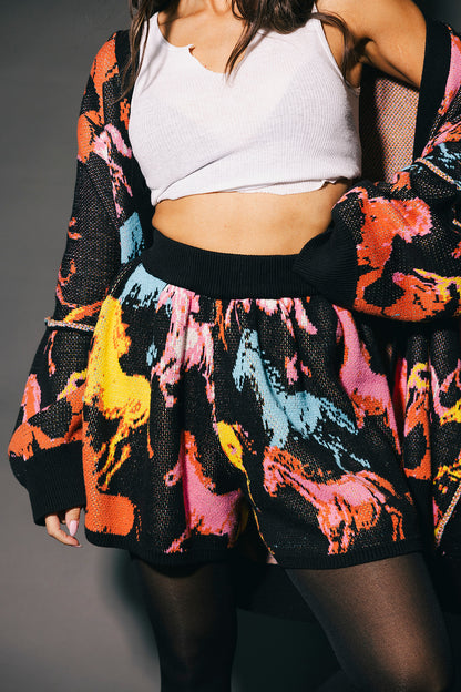 Magic Mustang Knit Shorts