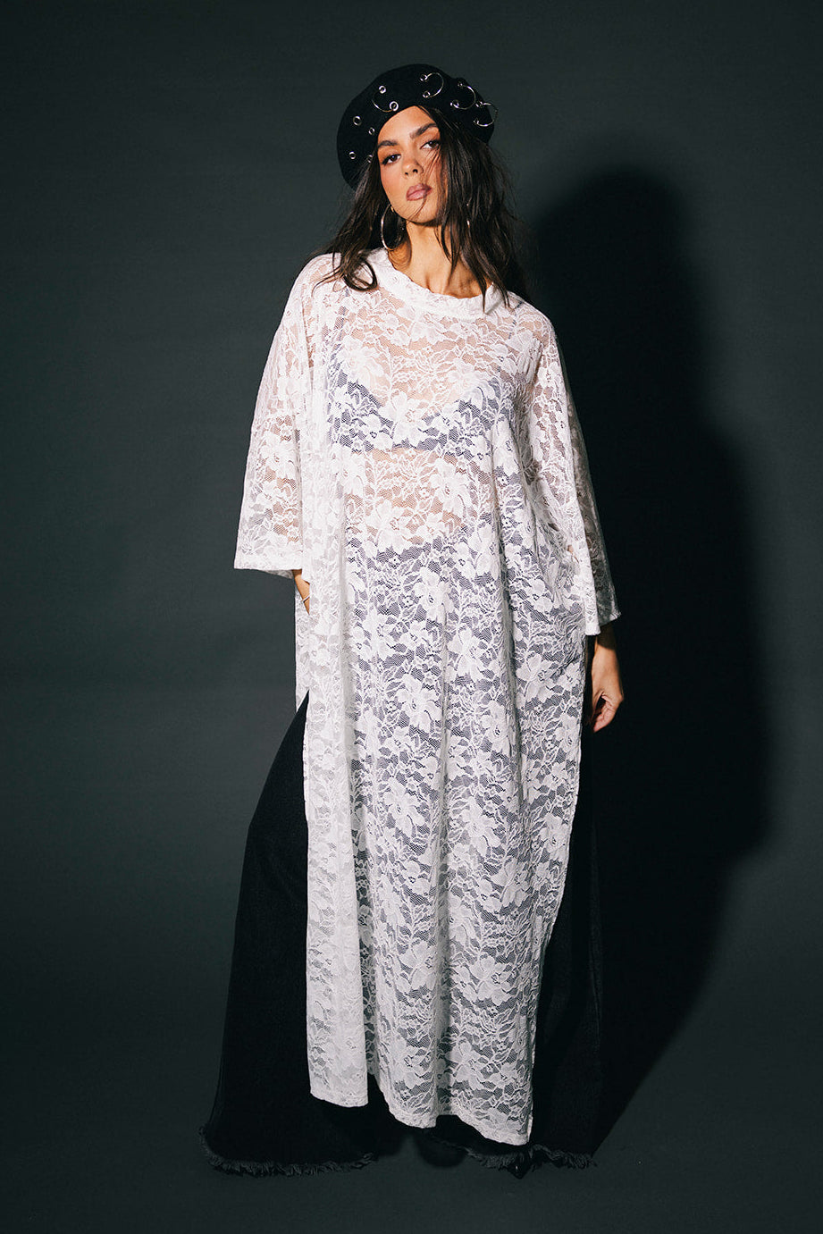 Love Hangover Oversized Tunic in White