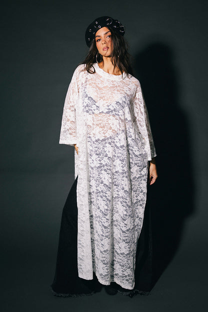 Love Hangover Oversized Tunic in White