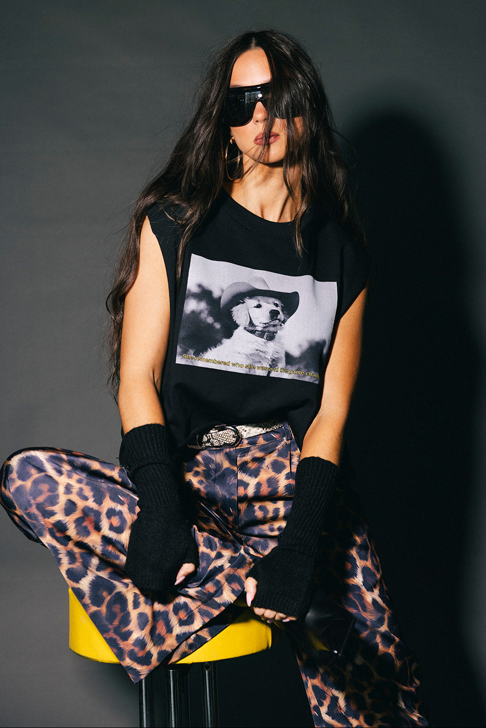 She Remembered Who She Was Cropped Cutoff Sweatshirt
