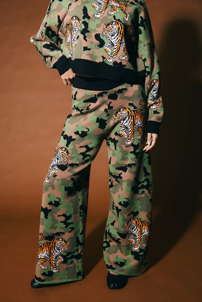 Do You Even See Me Camo Knit Matching Set