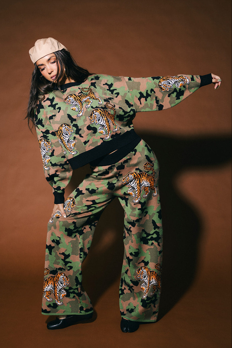 Do You Even See Me Camo Knit Matching Set