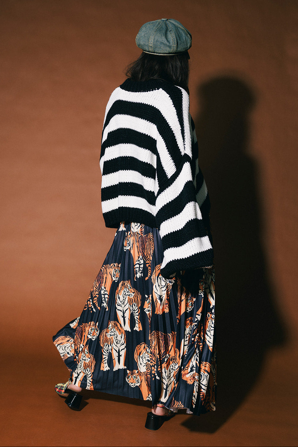 LOML Chunky Boxy Knit in Black + White