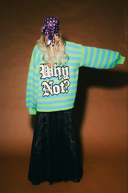Why Not Bubble Sleeve Unicorn Sweater