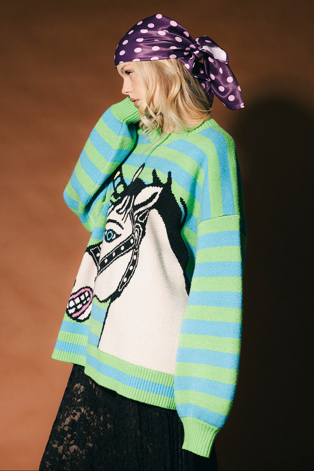 Why Not Bubble Sleeve Unicorn Sweater