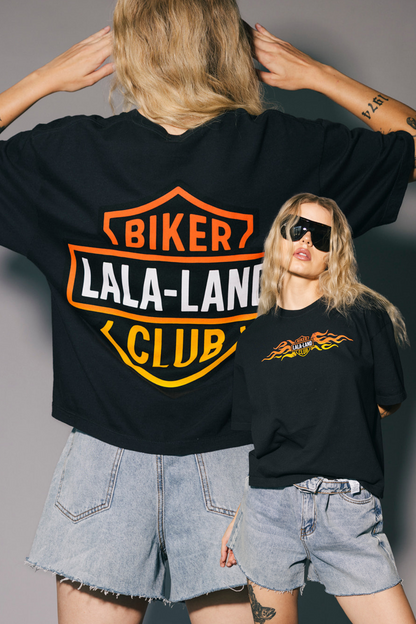 Lala Biker Club Boxy Tee