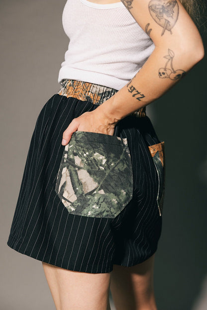 A Little Bit of This & That Pinstripe Boxer Shorts - Dressed in Lala