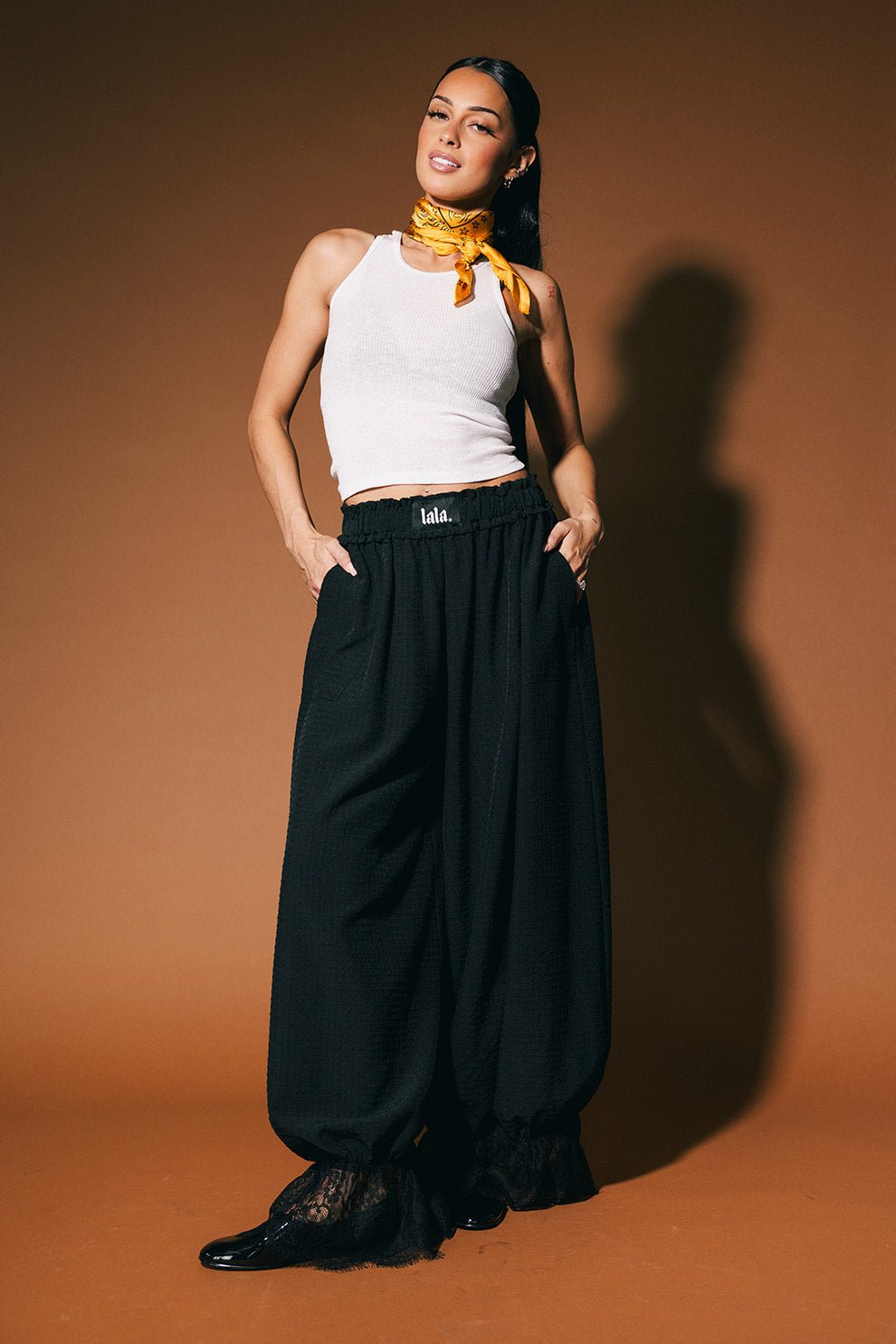 All For Fun Seersucker Bloomer Pants in Black - Dressed in Lala