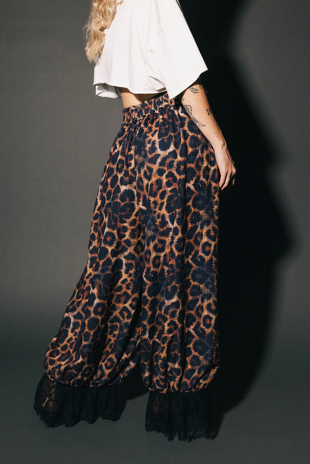 All For Fun Seersucker Bloomer Pants in Leopard - Dressed in Lala