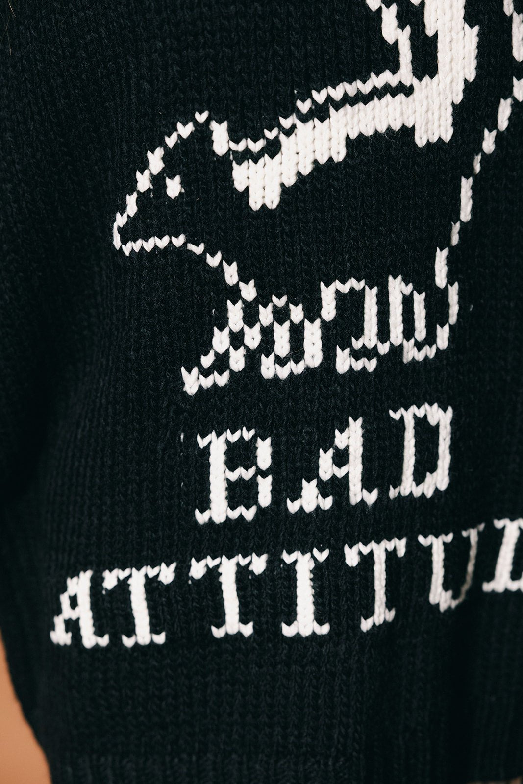 Bad Attitude Skunk Slouchy Knit - Dressed in Lala