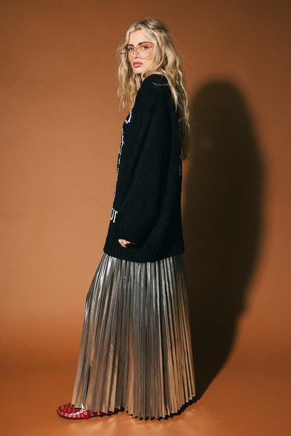 Bad Attitude Skunk Slouchy Knit - Dressed in Lala