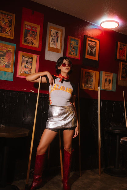 Bad To The Bone Knit Baby Tee - Dressed in Lala