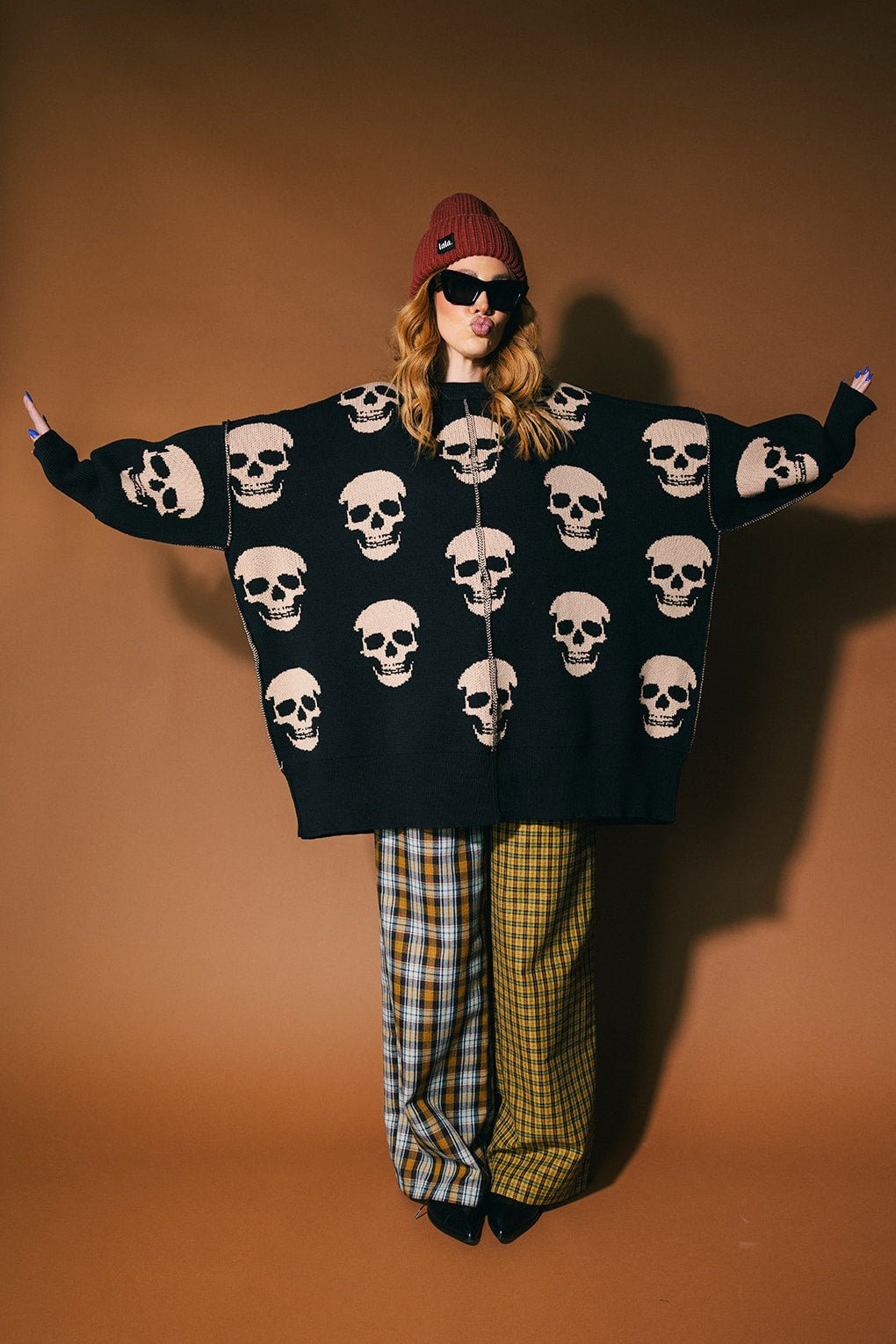 Bad To The Bone Oversized Sweater - Dressed in Lala