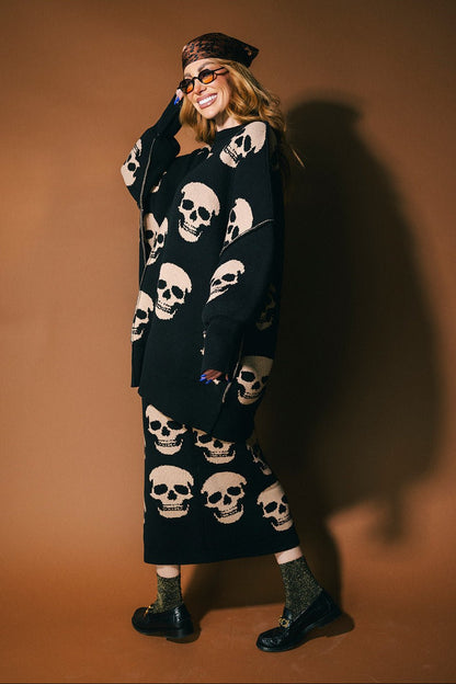 Bad To The Bone Oversized Sweater - Dressed in Lala