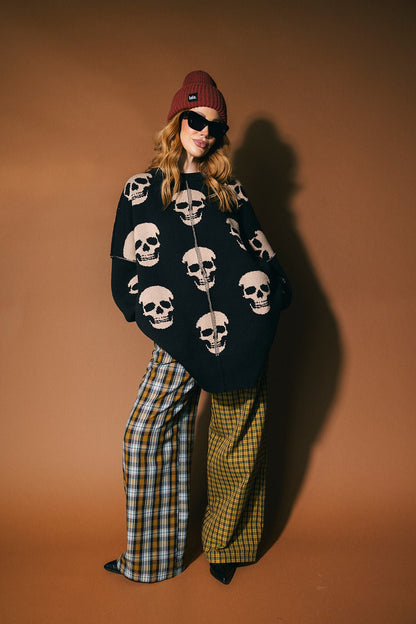 Bad To The Bone Oversized Sweater - Dressed in Lala