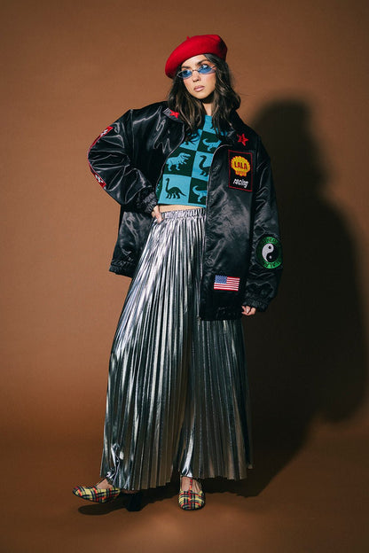 Baddest To Ever Do It Oversized Racing Jacket - Dressed in Lala