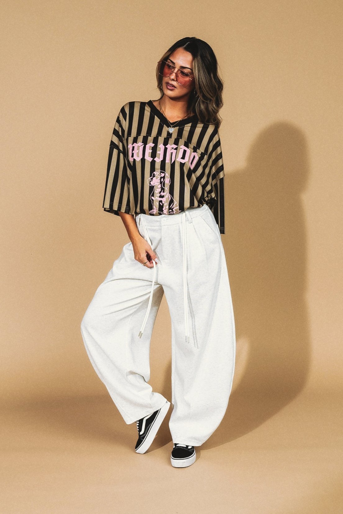 Baddie Barrel Sweatpant Trousers - Dressed in Lala