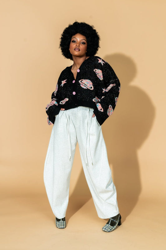 Baddie Barrel Sweatpant Trousers - Dressed in Lala